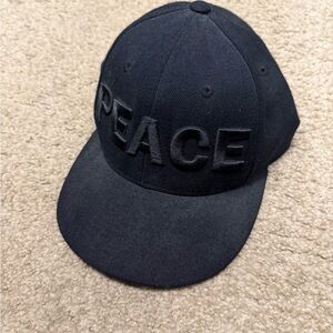 Adult Black Peace Cap